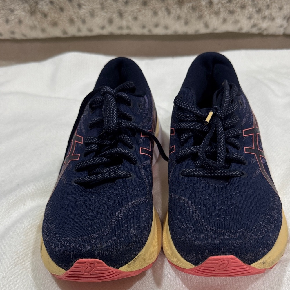 Asics Navy and Pink Sneakers